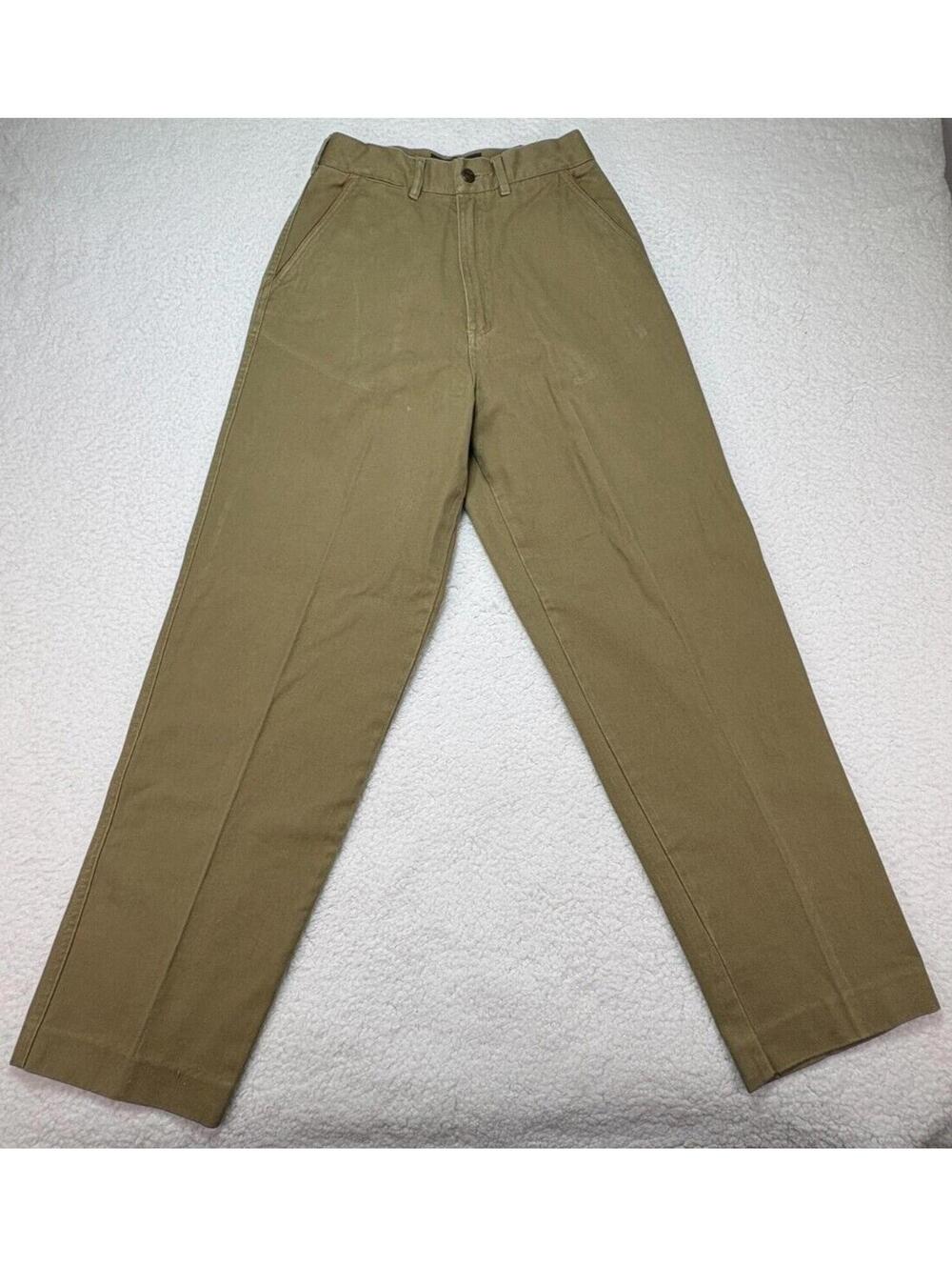 Orvis Mid-Rise Tapered Trim Pockets Beige Jeans Women's Size 8
